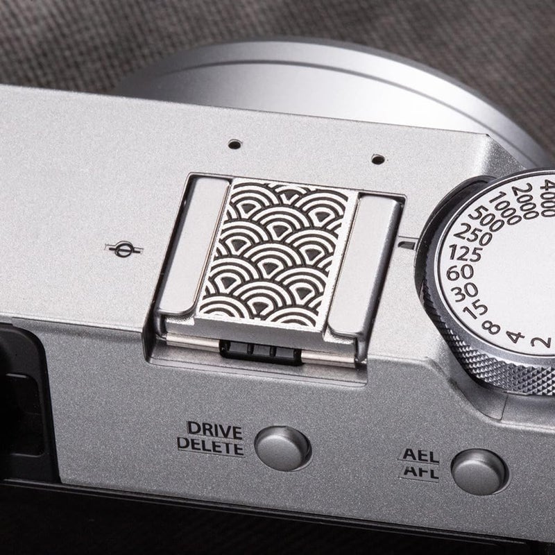 DBZZ Suitable for Fuji XPRO3/xpro2/xpro1/xa7/xa5/xe3/xe4/xt30/xt4/xt5 Nikon zf/zfc Shutter Button Retro Wave hot Shoe Cover and Shutter Button (Spray hot Shoe Cover) - Image 4